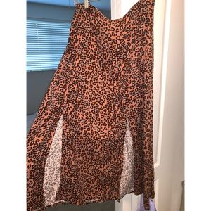 Cheetah print American Eagle maxi skirt